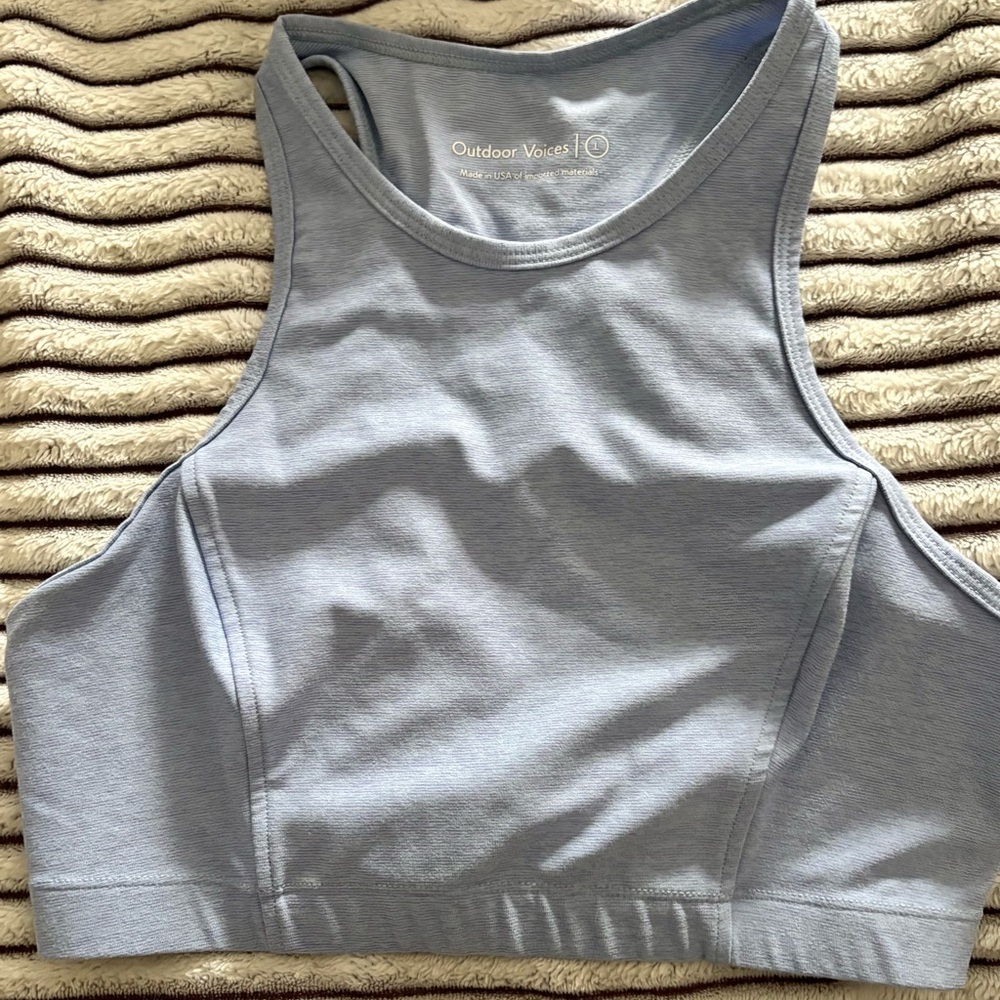 Outdoor Voices Women's baby blue Sports Bra